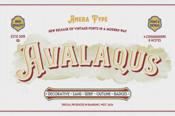 Avalaqus: The Retro Display Font That Commands Attention