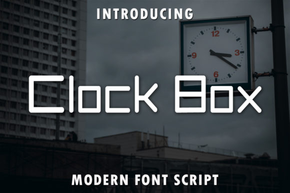 Clock Box: The Modern Geometric Font for Bold Designs