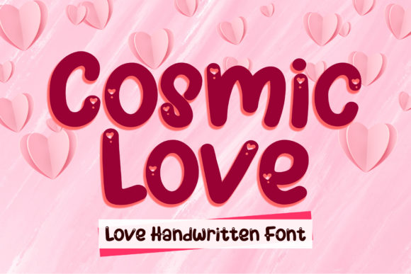 Cosmic Love: A Bold and Lovely Display Font for Romantic Designs