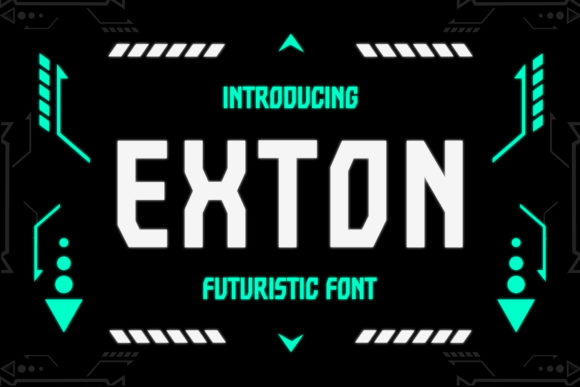 Exton: Elevating Digital Designs with Futuristic Typography
