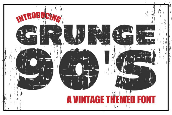 Grunge 90 S: The Font That Brings Raw Energy to Your Projects