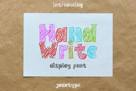 Hand Write: Why This Cute, Thick Lettered Display Font Might Be Your Best Design Move
