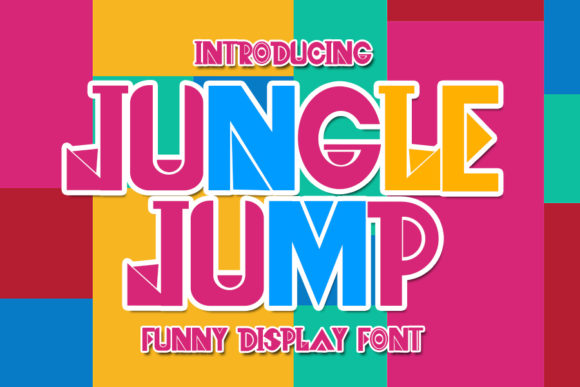 Jungle Jump: A Playful Display Font for Creative Projects