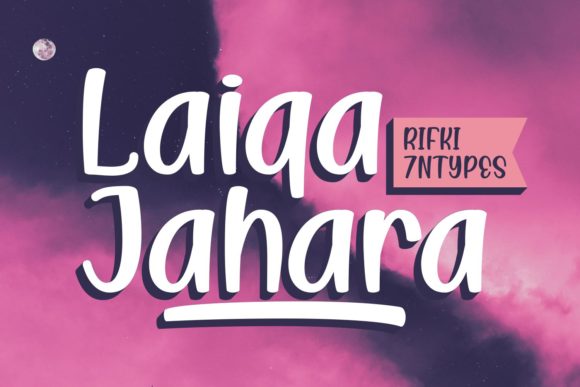 Laiqa Jahara: A Unique Display Font for Bold Creative Projects