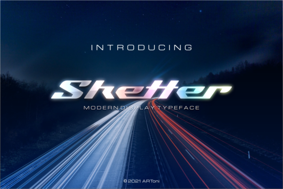 Sketter: A Modern Display Typeface for Aerodynamic Design Workflows
