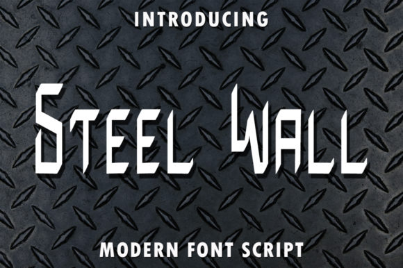 Steel Wall: A Bold Display Font for Modern Design