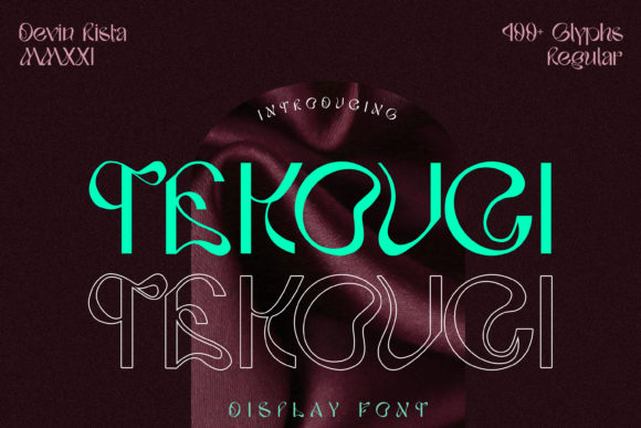 Tekouci: The Whimsical Display Font for Standout Branding